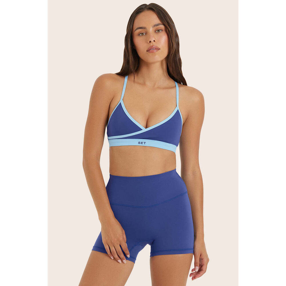 SET Active AIRLUXE™ BREATHE PIPELINE BRA - BETTA Blue size medium